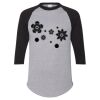 Unisex Three-Quarter Raglan Sleeve Baseball Jersey T-Shirt Thumbnail