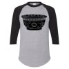 Unisex Three-Quarter Raglan Sleeve Baseball Jersey T-Shirt Thumbnail