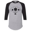 Unisex Three-Quarter Raglan Sleeve Baseball Jersey T-Shirt Thumbnail