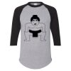 Unisex Three-Quarter Raglan Sleeve Baseball Jersey T-Shirt Thumbnail