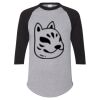Unisex Three-Quarter Raglan Sleeve Baseball Jersey T-Shirt Thumbnail