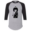 Unisex Three-Quarter Raglan Sleeve Baseball Jersey T-Shirt Thumbnail