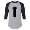 Unisex Three-Quarter Raglan Sleeve Baseball Jersey T-Shirt Thumbnail