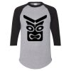 Unisex Three-Quarter Raglan Sleeve Baseball Jersey T-Shirt Thumbnail