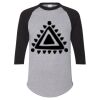 Unisex Three-Quarter Raglan Sleeve Baseball Jersey T-Shirt Thumbnail