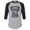 Unisex Three-Quarter Raglan Sleeve Baseball Jersey T-Shirt Thumbnail
