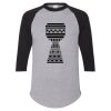 Unisex Three-Quarter Raglan Sleeve Baseball Jersey T-Shirt Thumbnail