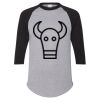 Unisex Three-Quarter Raglan Sleeve Baseball Jersey T-Shirt Thumbnail