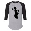 Unisex Three-Quarter Raglan Sleeve Baseball Jersey T-Shirt Thumbnail