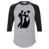 Unisex Three-Quarter Raglan Sleeve Baseball Jersey T-Shirt Thumbnail
