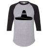 Unisex Three-Quarter Raglan Sleeve Baseball Jersey T-Shirt Thumbnail