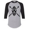 Unisex Three-Quarter Raglan Sleeve Baseball Jersey T-Shirt Thumbnail