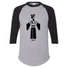 Unisex Three-Quarter Raglan Sleeve Baseball Jersey T-Shirt Thumbnail