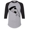 Unisex Three-Quarter Raglan Sleeve Baseball Jersey T-Shirt Thumbnail