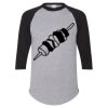 Unisex Three-Quarter Raglan Sleeve Baseball Jersey T-Shirt Thumbnail