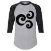 Unisex Three-Quarter Raglan Sleeve Baseball Jersey T-Shirt Thumbnail