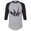 Unisex Three-Quarter Raglan Sleeve Baseball Jersey T-Shirt Thumbnail