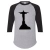 Unisex Three-Quarter Raglan Sleeve Baseball Jersey T-Shirt Thumbnail