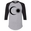 Unisex Three-Quarter Raglan Sleeve Baseball Jersey T-Shirt Thumbnail