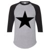 Unisex Three-Quarter Raglan Sleeve Baseball Jersey T-Shirt Thumbnail
