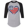 Unisex Three-Quarter Raglan Sleeve Baseball Jersey T-Shirt Thumbnail