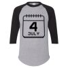 Unisex Three-Quarter Raglan Sleeve Baseball Jersey T-Shirt Thumbnail