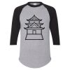 Unisex Three-Quarter Raglan Sleeve Baseball Jersey T-Shirt Thumbnail