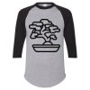 Unisex Three-Quarter Raglan Sleeve Baseball Jersey T-Shirt Thumbnail