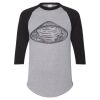 Unisex Three-Quarter Raglan Sleeve Baseball Jersey T-Shirt Thumbnail