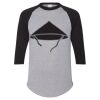 Unisex Three-Quarter Raglan Sleeve Baseball Jersey T-Shirt Thumbnail