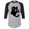 Unisex Three-Quarter Raglan Sleeve Baseball Jersey T-Shirt Thumbnail