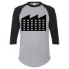 Unisex Three-Quarter Raglan Sleeve Baseball Jersey T-Shirt Thumbnail