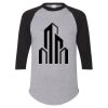 Unisex Three-Quarter Raglan Sleeve Baseball Jersey T-Shirt Thumbnail