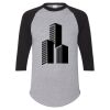 Unisex Three-Quarter Raglan Sleeve Baseball Jersey T-Shirt Thumbnail