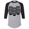 Unisex Three-Quarter Raglan Sleeve Baseball Jersey T-Shirt Thumbnail