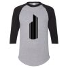 Unisex Three-Quarter Raglan Sleeve Baseball Jersey T-Shirt Thumbnail