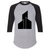 Unisex Three-Quarter Raglan Sleeve Baseball Jersey T-Shirt Thumbnail