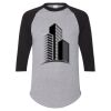 Unisex Three-Quarter Raglan Sleeve Baseball Jersey T-Shirt Thumbnail