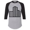 Unisex Three-Quarter Raglan Sleeve Baseball Jersey T-Shirt Thumbnail