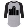 Unisex Three-Quarter Raglan Sleeve Baseball Jersey T-Shirt Thumbnail