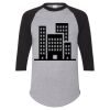 Unisex Three-Quarter Raglan Sleeve Baseball Jersey T-Shirt Thumbnail