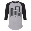 Unisex Three-Quarter Raglan Sleeve Baseball Jersey T-Shirt Thumbnail