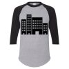Unisex Three-Quarter Raglan Sleeve Baseball Jersey T-Shirt Thumbnail