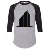 Unisex Three-Quarter Raglan Sleeve Baseball Jersey T-Shirt Thumbnail