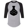Unisex Three-Quarter Raglan Sleeve Baseball Jersey T-Shirt Thumbnail