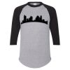 Unisex Three-Quarter Raglan Sleeve Baseball Jersey T-Shirt Thumbnail