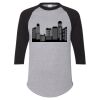 Unisex Three-Quarter Raglan Sleeve Baseball Jersey T-Shirt Thumbnail