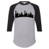 Unisex Three-Quarter Raglan Sleeve Baseball Jersey T-Shirt Thumbnail