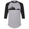 Unisex Three-Quarter Raglan Sleeve Baseball Jersey T-Shirt Thumbnail