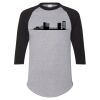 Unisex Three-Quarter Raglan Sleeve Baseball Jersey T-Shirt Thumbnail